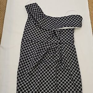 Asos curve plaid stretchy dress size 14